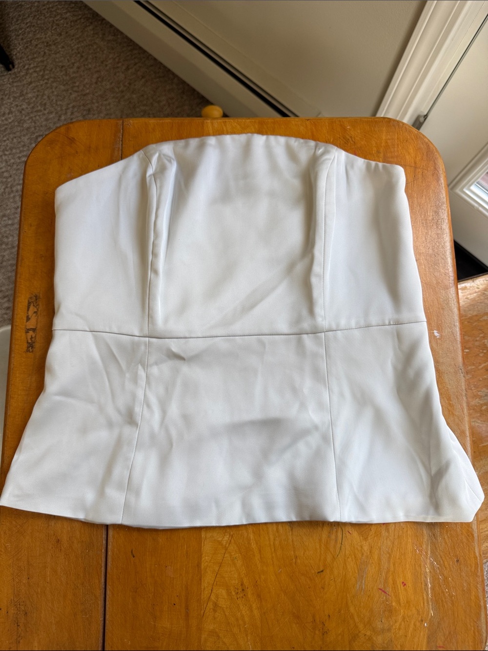 Banana Republic White Strapless Bustier Camisole